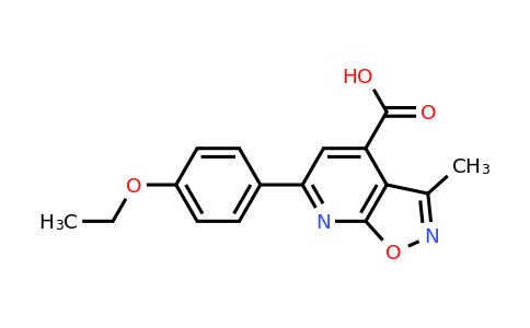 CAS 953901-57-0 | 6-(4-Ethoxyphenyl)-3-methyl-[1,2]oxazolo[5,4-b]pyridine-4-carboxylic acid