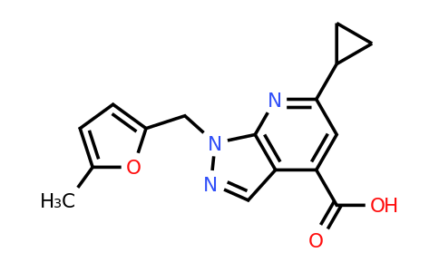 CAS 953905-94-7 | 6-Cyclopropyl-1-[(5-methylfuran-2-yl)methyl]-1H-pyrazolo[3,4-b]pyridine-4-carboxylic acid