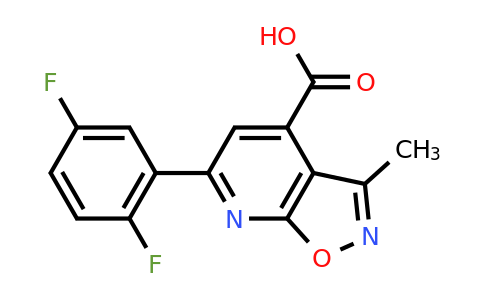 CAS 953908-56-0 | 6-(2,5-Difluorophenyl)-3-methyl-[1,2]oxazolo[5,4-b]pyridine-4-carboxylic acid