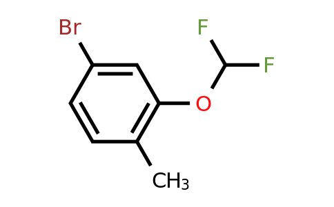 CAS 954235-88-2 | 4-bromo-2-(difluoromethoxy)-1-methylbenzene