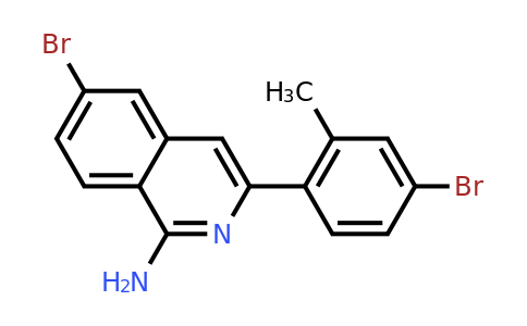 CAS 954239-55-5 | 6-Bromo-3-(4-bromo-2-methyl-phenyl)-isoquinolin-1-ylamine