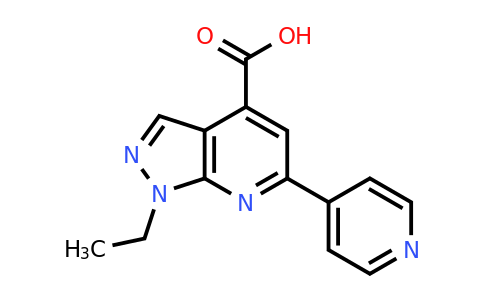 CAS 954251-87-7 | 1-ethyl-6-(pyridin-4-yl)-1H-pyrazolo[3,4-b]pyridine-4-carboxylic acid