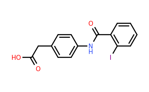 CAS 954254-16-1 | 2-[4-(2-Iodobenzamido)phenyl]acetic acid