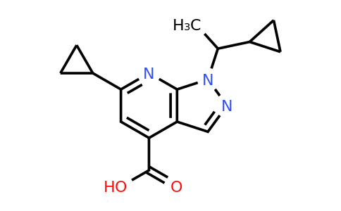 CAS 954254-86-5 | 6-Cyclopropyl-1-(1-cyclopropylethyl)-1H-pyrazolo[3,4-b]pyridine-4-carboxylic acid