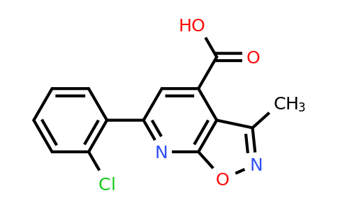 CAS 954263-02-6 | 6-(2-Chlorophenyl)-3-methyl-[1,2]oxazolo[5,4-b]pyridine-4-carboxylic acid