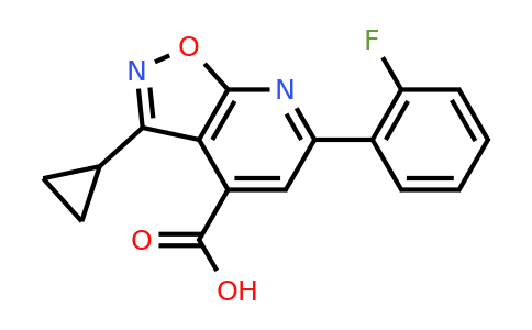 CAS 954277-06-6 | 3-Cyclopropyl-6-(2-fluorophenyl)-[1,2]oxazolo[5,4-b]pyridine-4-carboxylic acid
