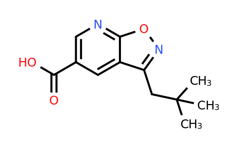 CAS 954277-81-7 | 3-(2,2-Dimethylpropyl)-[1,2]oxazolo[5,4-b]pyridine-5-carboxylic acid
