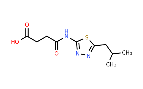 CAS 95454-17-4 | 3-{[5-(2-methylpropyl)-1,3,4-thiadiazol-2-yl]carbamoyl}propanoic acid