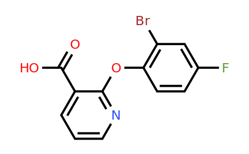 CAS 954563-46-3 | 2-(2-Bromo-4-fluorophenoxy)pyridine-3-carboxylic acid