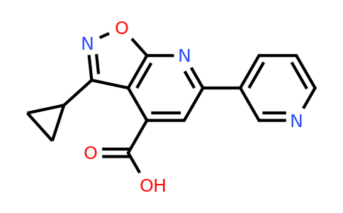 CAS 954574-15-3 | 3-Cyclopropyl-6-(pyridin-3-yl)-[1,2]oxazolo[5,4-b]pyridine-4-carboxylic acid