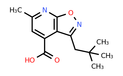 CAS 954577-39-0 | 3-(2,2-Dimethylpropyl)-6-methyl-[1,2]oxazolo[5,4-b]pyridine-4-carboxylic acid