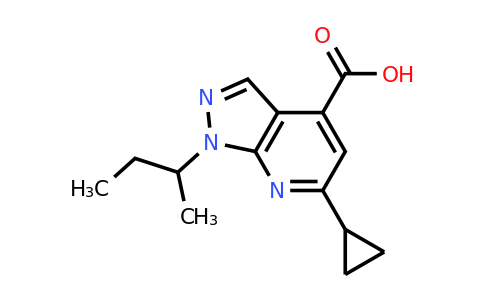CAS 954578-37-1 | 1-(Butan-2-yl)-6-cyclopropyl-1H-pyrazolo[3,4-b]pyridine-4-carboxylic acid
