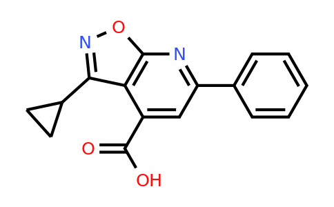 CAS 954578-92-8 | 3-Cyclopropyl-6-phenyl-[1,2]oxazolo[5,4-b]pyridine-4-carboxylic acid