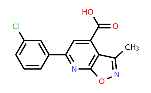 CAS 954584-74-8 | 6-(3-Chlorophenyl)-3-methyl-[1,2]oxazolo[5,4-b]pyridine-4-carboxylic acid