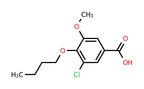 CAS 955-36-2 | 4-butoxy-3-chloro-5-methoxybenzoic acid
