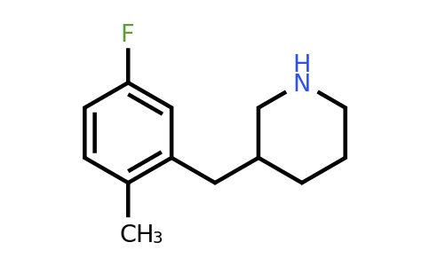 CAS 955288-12-7 | 3-(5-Fluoro-2-methyl-benzyl)-piperidine