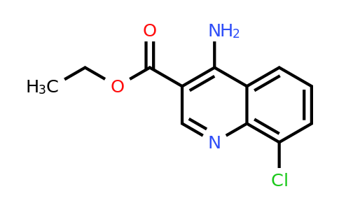 CAS 955328-43-5 | 4-Amino-8-chloro-quinoline-3-carboxylic acid ethyl ester