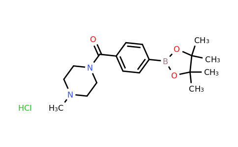 CAS 955407-62-2 | (4-Methylpiperazin-1-yl)(4-(4,4,5,5-tetramethyl-1,3,2-dioxaborolan-2-yl)phenyl)methanone hydrochloride