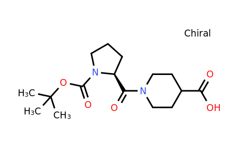 CAS 955964-45-1 | (S)-1-(1-(tert-Butoxycarbonyl)pyrrolidine-2-carbonyl)piperidine-4-carboxylic acid