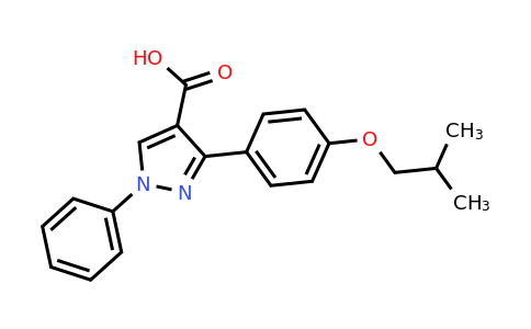 CAS 955972-16-4 | 3-[4-(2-Methylpropoxy)phenyl]-1-phenyl-1H-pyrazole-4-carboxylic acid