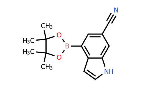 CAS 955979-23-4 | 4-(4,4,5,5-Tetramethyl-1,3,2-dioxaborolan-2-YL)-1H-indole-6-carbonitrile