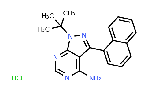 CAS 956025-47-1 | 1-tert-Butyl-3-(naphthalen-1-yl)-1H-pyrazolo[3,4-d]pyrimidin-4-amine hydrochloride