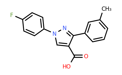 CAS 956181-48-9 | 1-(4-fluorophenyl)-3-(3-methylphenyl)-1H-pyrazole-4-carboxylic acid