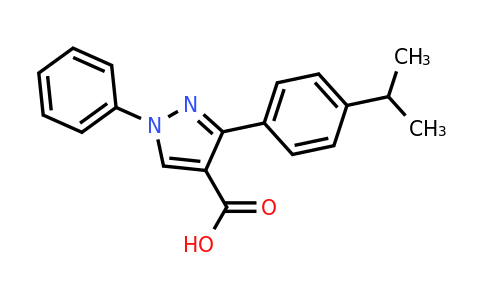 CAS 956181-55-8 | 1-phenyl-3-[4-(propan-2-yl)phenyl]-1H-pyrazole-4-carboxylic acid