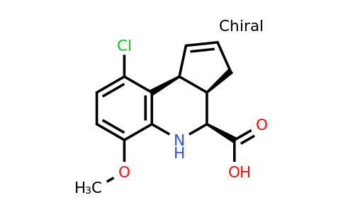 CAS 956189-13-2 | (3aR,4S,9bS)-9-Chloro-6-methoxy-3a,4,5,9b-tetrahydro-3H-cyclopenta[c]quinoline-4-carboxylic acid