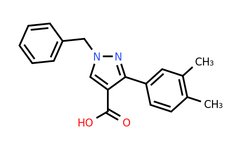 CAS 956199-09-0 | 1-benzyl-3-(3,4-dimethylphenyl)-1H-pyrazole-4-carboxylic acid