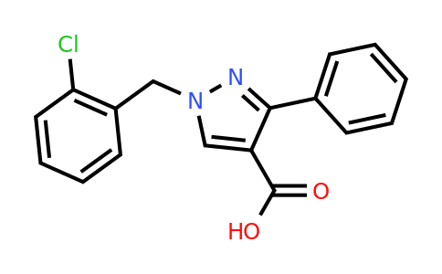 CAS 956199-29-4 | 1-[(2-chlorophenyl)methyl]-3-phenyl-1H-pyrazole-4-carboxylic acid