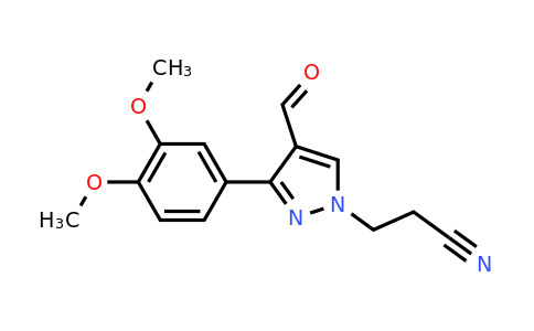 CAS 956199-35-2 | 3-[3-(3,4-dimethoxyphenyl)-4-formyl-1H-pyrazol-1-yl]propanenitrile