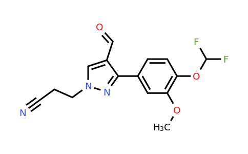 CAS 956199-40-9 | 3-{3-[4-(difluoromethoxy)-3-methoxyphenyl]-4-formyl-1H-pyrazol-1-yl}propanenitrile
