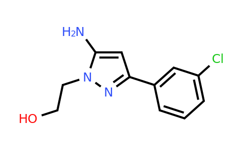 CAS 956230-20-9 | 2-[5-Amino-3-(3-chlorophenyl)-1H-pyrazol-1-yl]ethan-1-ol