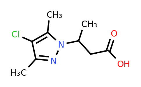 CAS 956354-96-4 | 3-(4-chloro-3,5-dimethyl-pyrazol-1-yl)butanoic acid