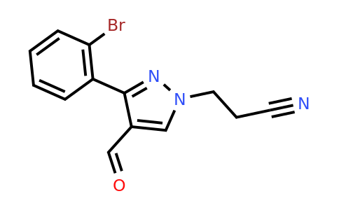 CAS 956369-05-4 | 3-[3-(2-bromophenyl)-4-formyl-1H-pyrazol-1-yl]propanenitrile