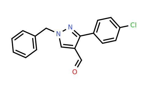 CAS 956373-98-1 | 1-benzyl-3-(4-chlorophenyl)-1H-pyrazole-4-carbaldehyde