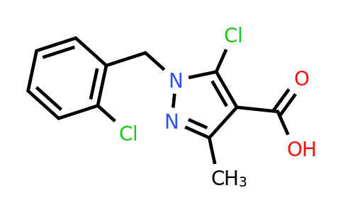 CAS 956374-18-8 | 5-chloro-1-[(2-chlorophenyl)methyl]-3-methyl-1H-pyrazole-4-carboxylic acid