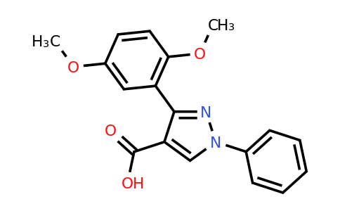 CAS 956386-16-6 | 3-(2,5-dimethoxyphenyl)-1-phenyl-1H-pyrazole-4-carboxylic acid