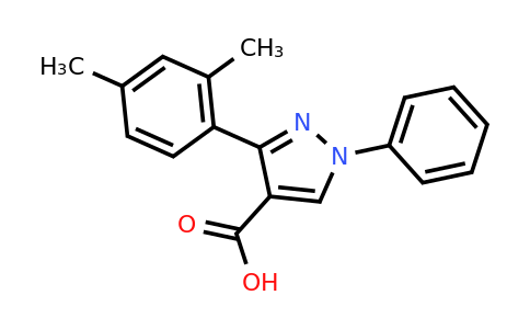 CAS 956386-17-7 | 3-(2,4-dimethylphenyl)-1-phenyl-1H-pyrazole-4-carboxylic acid