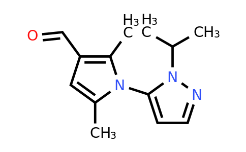 CAS 956386-28-0 | 2,5-dimethyl-1-[1-(propan-2-yl)-1H-pyrazol-5-yl]-1H-pyrrole-3-carbaldehyde