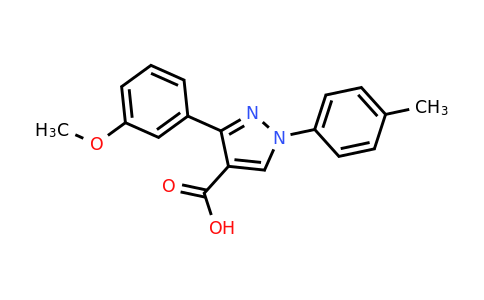 CAS 956386-76-8 | 3-(3-methoxyphenyl)-1-(4-methylphenyl)-1H-pyrazole-4-carboxylic acid