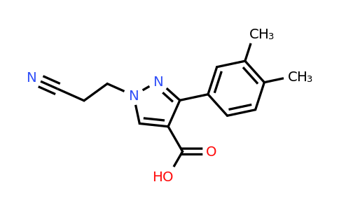 CAS 956411-60-2 | 1-(2-Cyanoethyl)-3-(3,4-dimethylphenyl)-1H-pyrazole-4-carboxylic acid