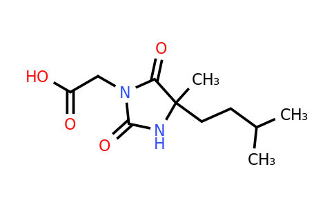 CAS 956436-77-4 | 2-[4-methyl-4-(3-methylbutyl)-2,5-dioxoimidazolidin-1-yl]acetic acid