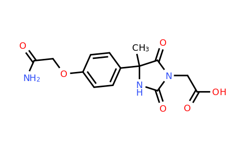 CAS 956437-05-1 | 2-{4-[4-(carbamoylmethoxy)phenyl]-4-methyl-2,5-dioxoimidazolidin-1-yl}acetic acid