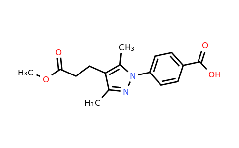 CAS 956437-89-1 | 4-[4-(3-methoxy-3-oxopropyl)-3,5-dimethyl-1H-pyrazol-1-yl]benzoic acid