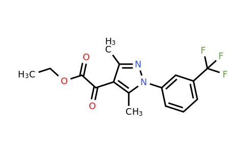 CAS 956438-46-3 | ethyl 2-{3,5-dimethyl-1-[3-(trifluoromethyl)phenyl]-1H-pyrazol-4-yl}-2-oxoacetate