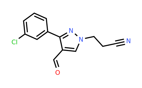 CAS 956438-87-2 | 3-[3-(3-chlorophenyl)-4-formyl-1H-pyrazol-1-yl]propanenitrile
