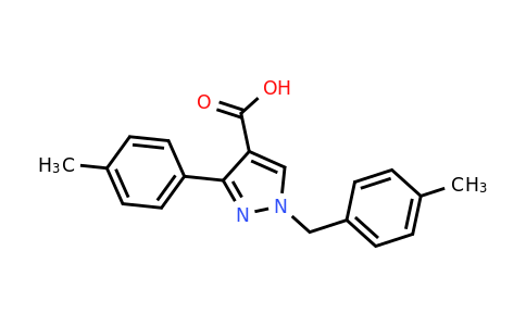 CAS 956508-54-6 | 3-(4-methylphenyl)-1-[(4-methylphenyl)methyl]-1H-pyrazole-4-carboxylic acid