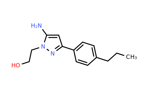 CAS 956568-66-4 | 2-[5-Amino-3-(4-propylphenyl)-1H-pyrazol-1-yl]ethan-1-ol